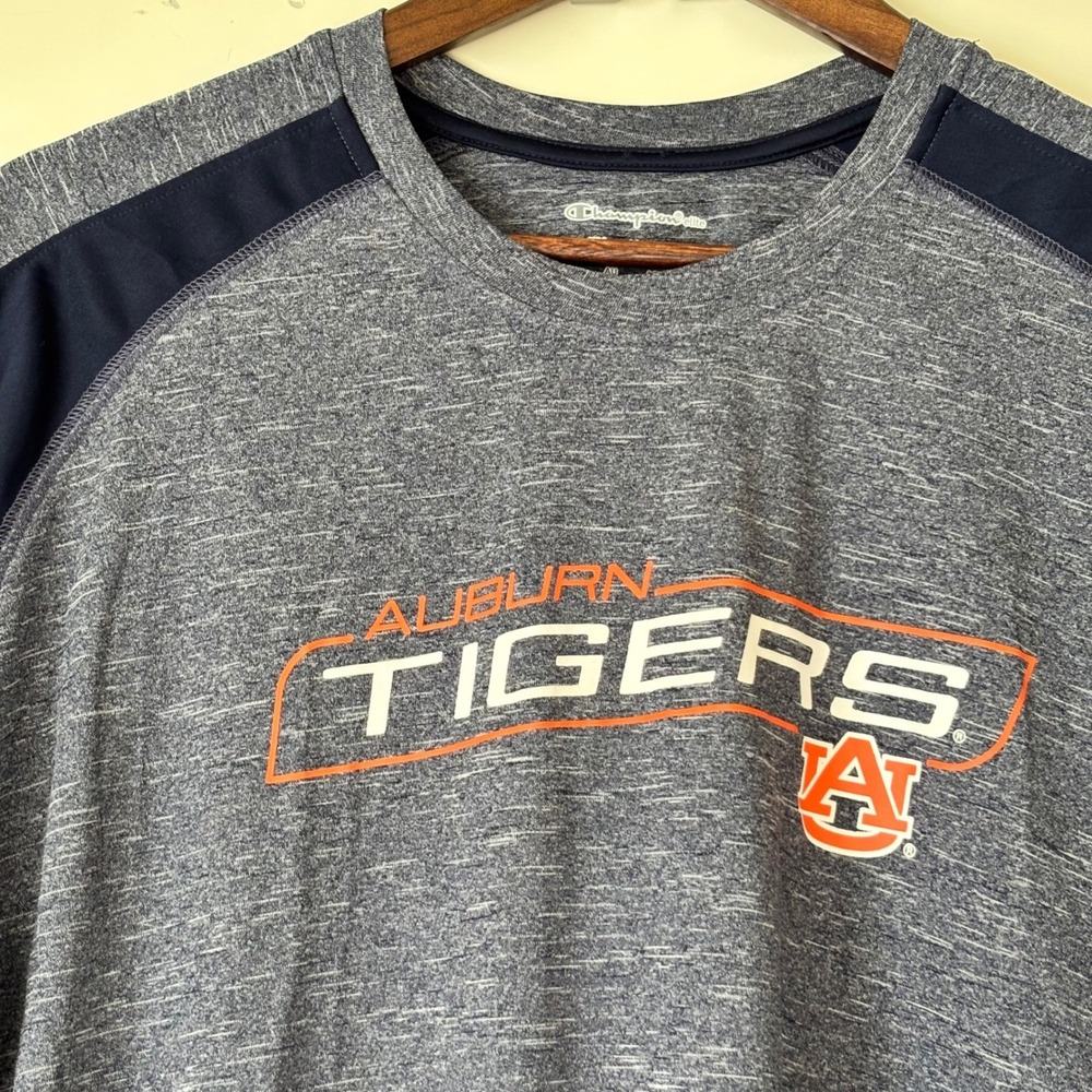 Champion Auburn Tigers Short Sleeve Crew Neck T Shirt Men's Size Large - Picture 5 of 6